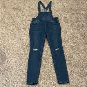 American Bazi Dark Blue Denim Overalls